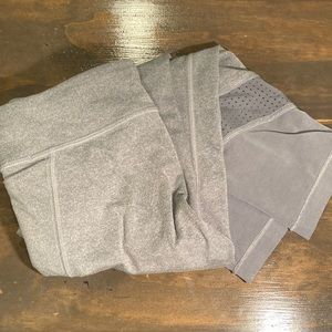 Athleta Girl Refuel Mesh Gray Capri M8/10